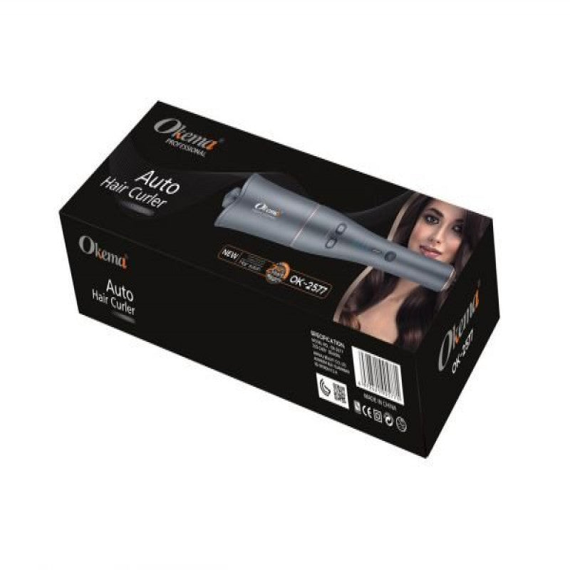 Okema OK-2577 Automatic Hair Curler, Black