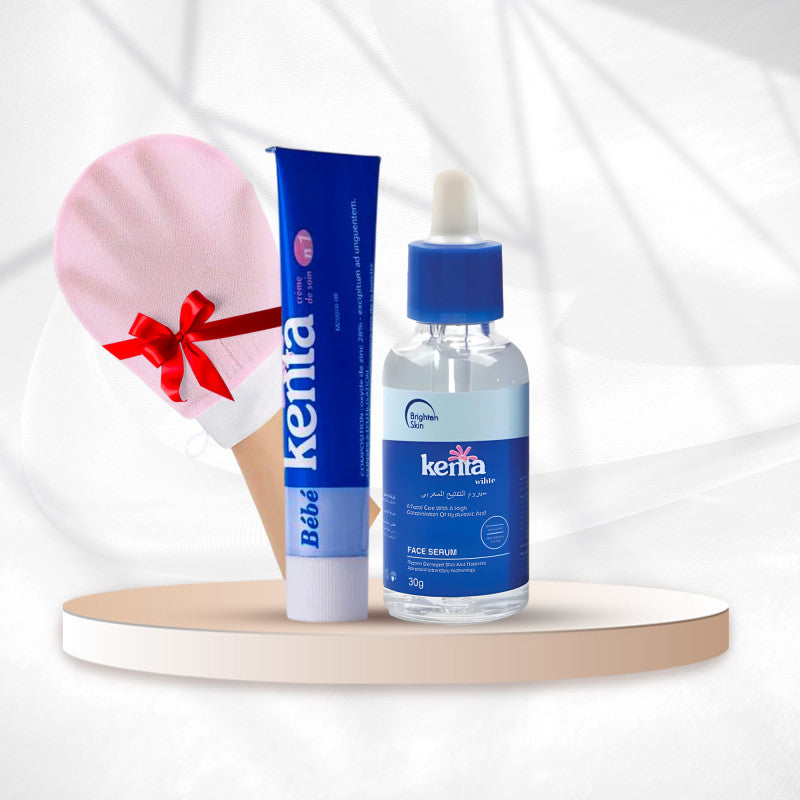 Kenta Whitening and Sensitive Areas Set + Korean Exfoliating Mitt Gift