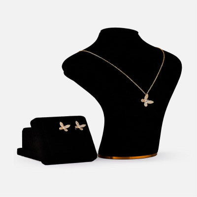 Elegant women's set in a gold color