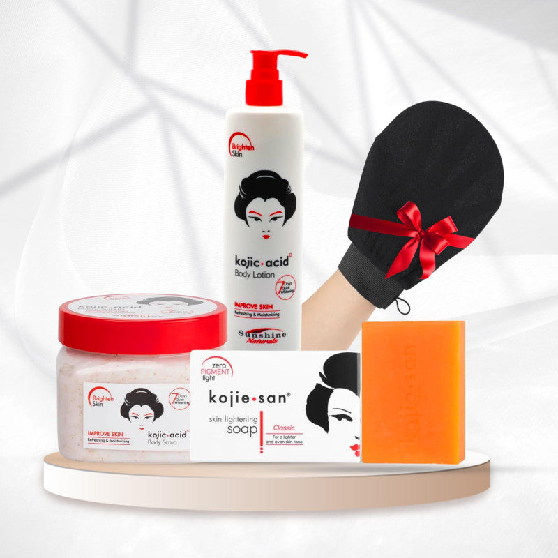 Kojie San Package for Lightening Dark and Sensitive Areas – Brightening, Unifying, Softening