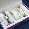 Women's accessory set: watch with elegant bracelets 112267