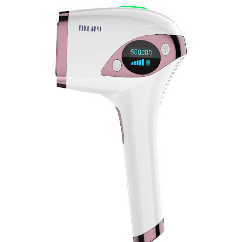 Mlay T4 IPL Laser Hair Removal Device with Cooling Feature - Pink