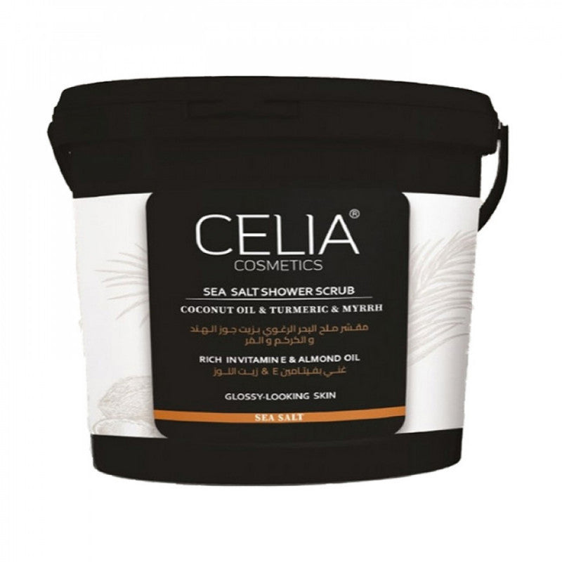 Celia - Foaming Sea Salt Scrub with Coconut Oil, Turmeric, and Myrrh 750g