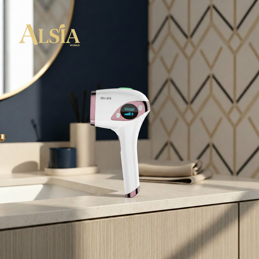 Mlay T4 IPL Laser Hair Removal Device with Cooling Feature - Pink